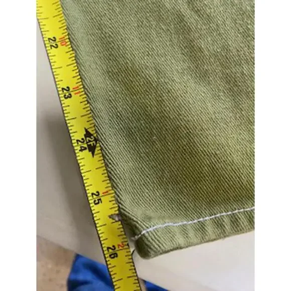 Campuru Olive Green Cargo Pants with Patch Detail - Picture 9 of 9